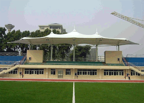 湖北十堰技师学院膜结构看台